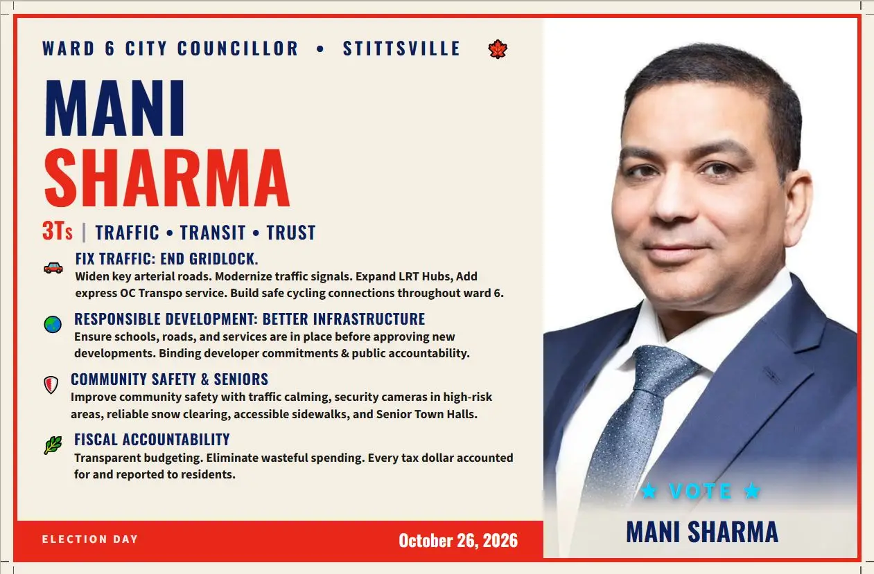Campaign Postcard Front — Mani Sharma